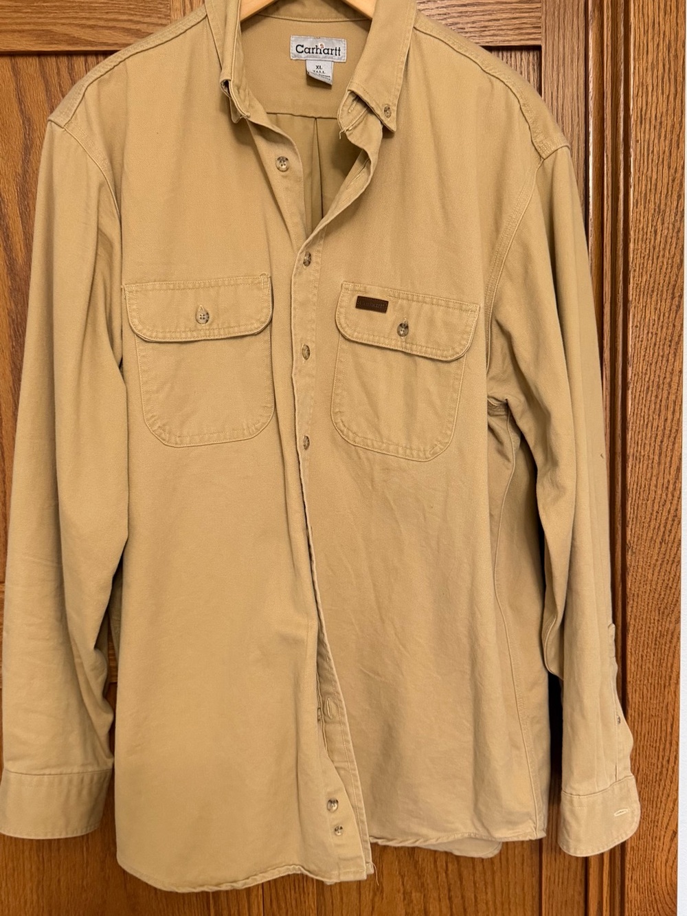 Carhartt Tan Lightweight Work Shirt Jacket